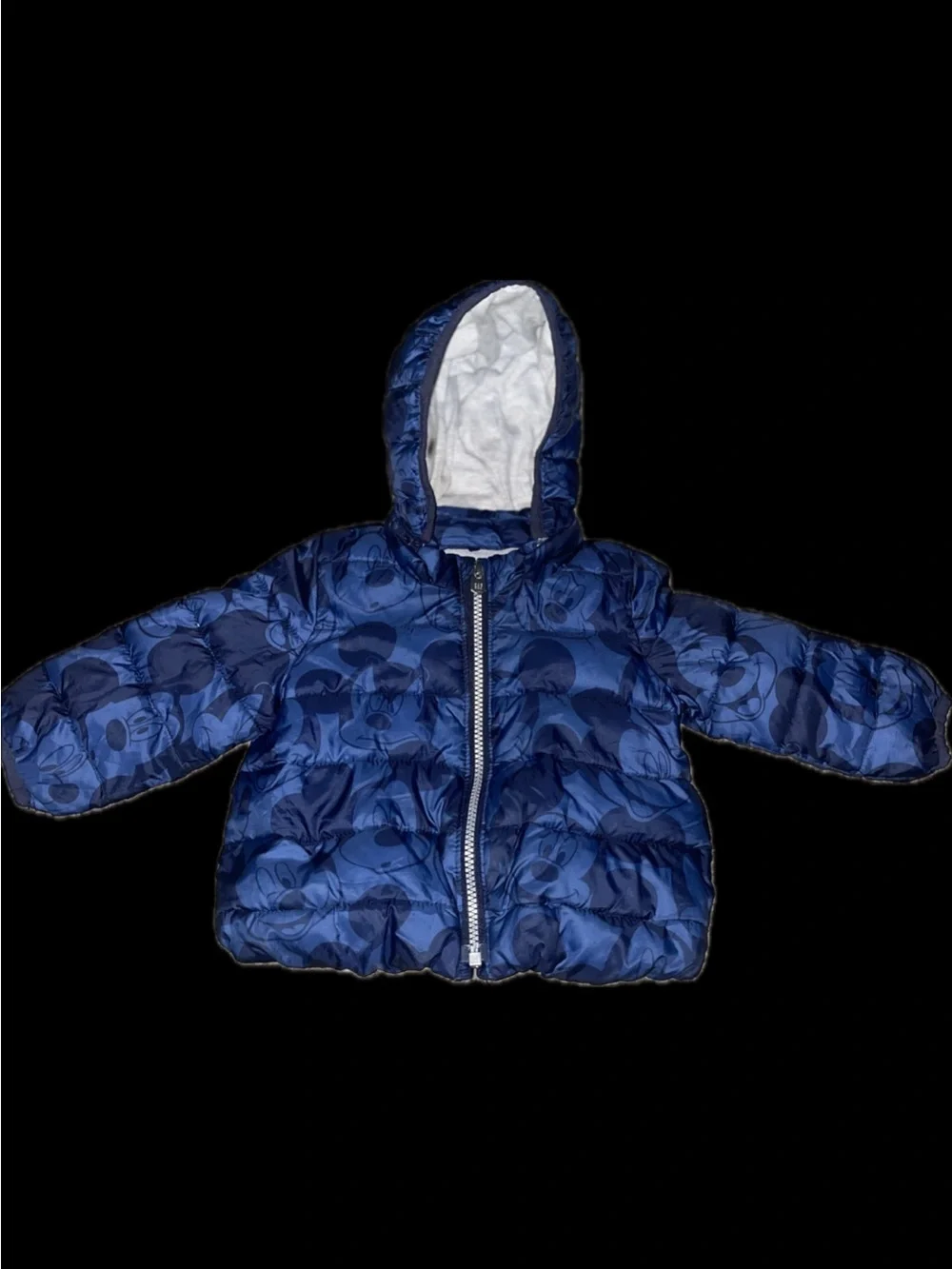 GAP Baby Hooded Jacket in Navy and Heather Gray